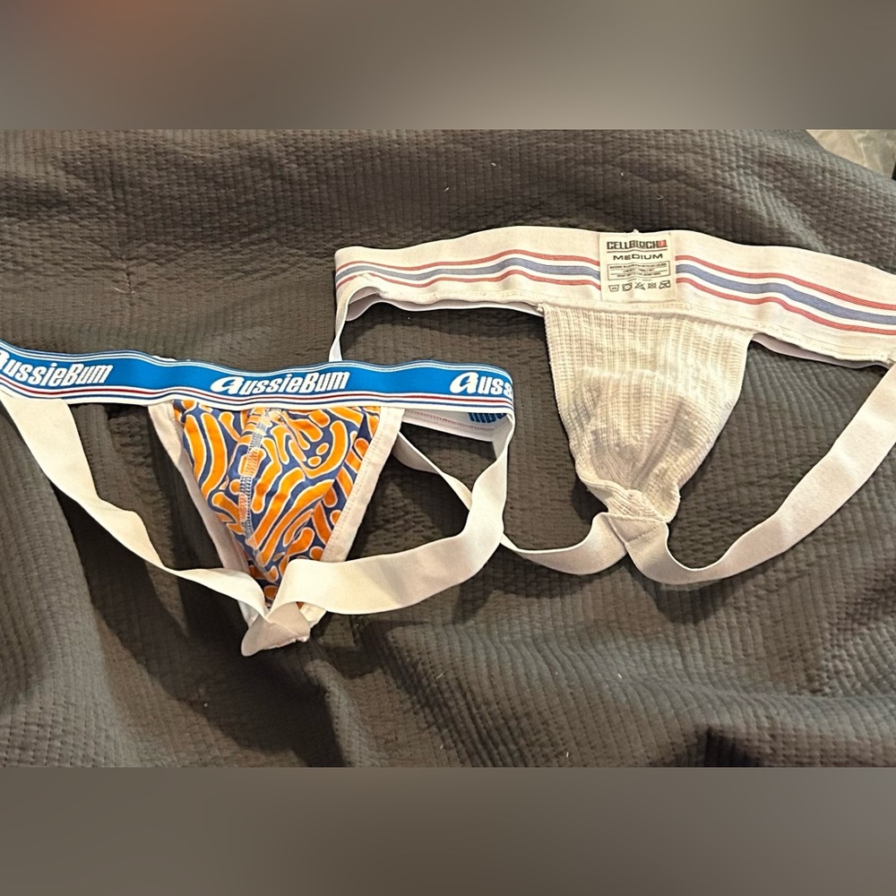 2 Jocktraps - CellBlock13 & Aussiebum Size Medium